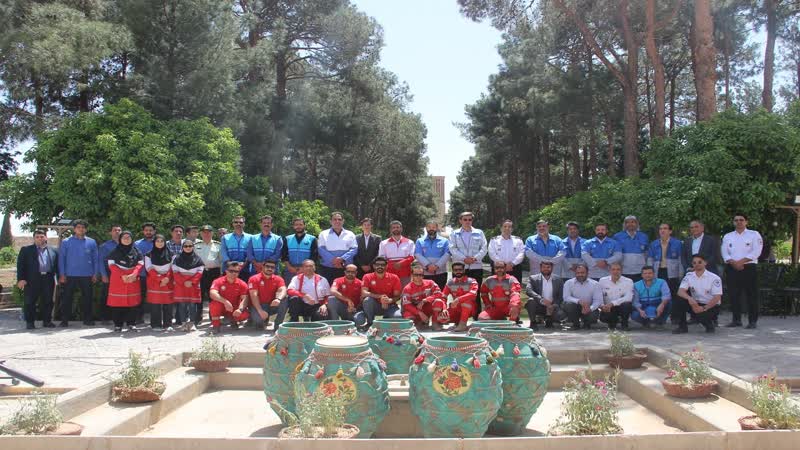حضور شرکت آبفای استان یزد در مانور آمادگی امدادگران حفاظت آثار تاریخی
