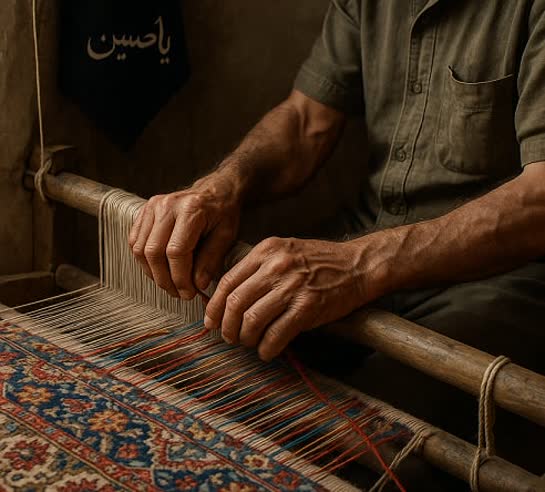 تار و پود مهربانی؛ پدرِ زندانی با همت بافنده یزدی‌ به خانه بازگشت