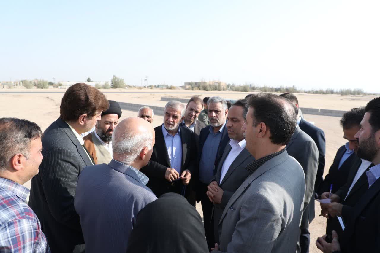 در بازدید مدیرعامل آبفای کشور اعلام شد؛ تکمیل زیرساخت‌های آبرسانی سایت ۵۴ هکتاری نهضت ملی مسکن زارچ با اعتبار ۶۰ میلیارد ریال