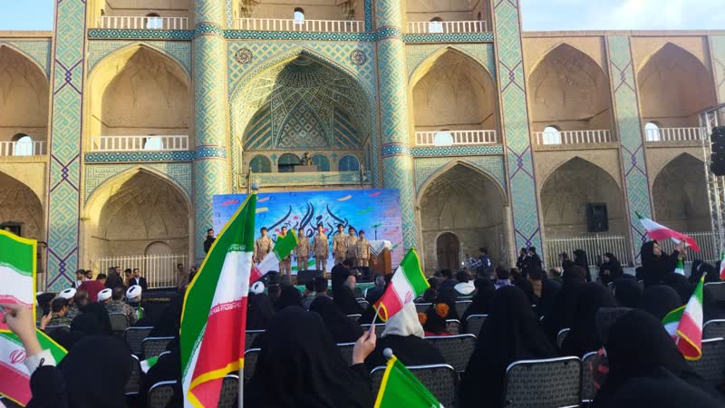 رزمایش اقتدار بسیج با حضور گسترده نیروهای مردمی و مسئولان در یزد/بسیجیان؛ تربیت‌شدگان مکتب حضرت زهرا (س) هستند