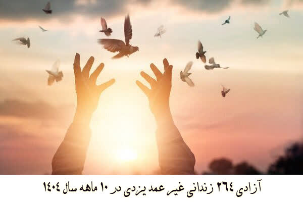 آزادی ۲۶۴ زندانی غیرعمد یزدی در ده ماه سال ۱۴۰۴/ افزایش ۶۲ درصدی آزادی زندانیان